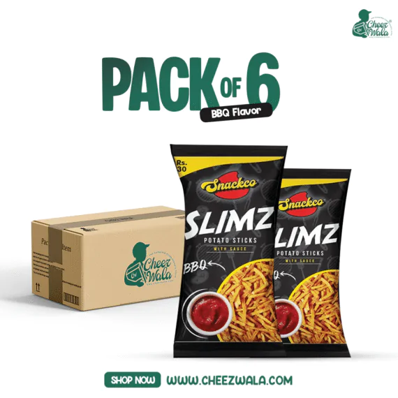 Snackco | Slimz BBQ With Sauce - Pack Of 06 (Rs.30)